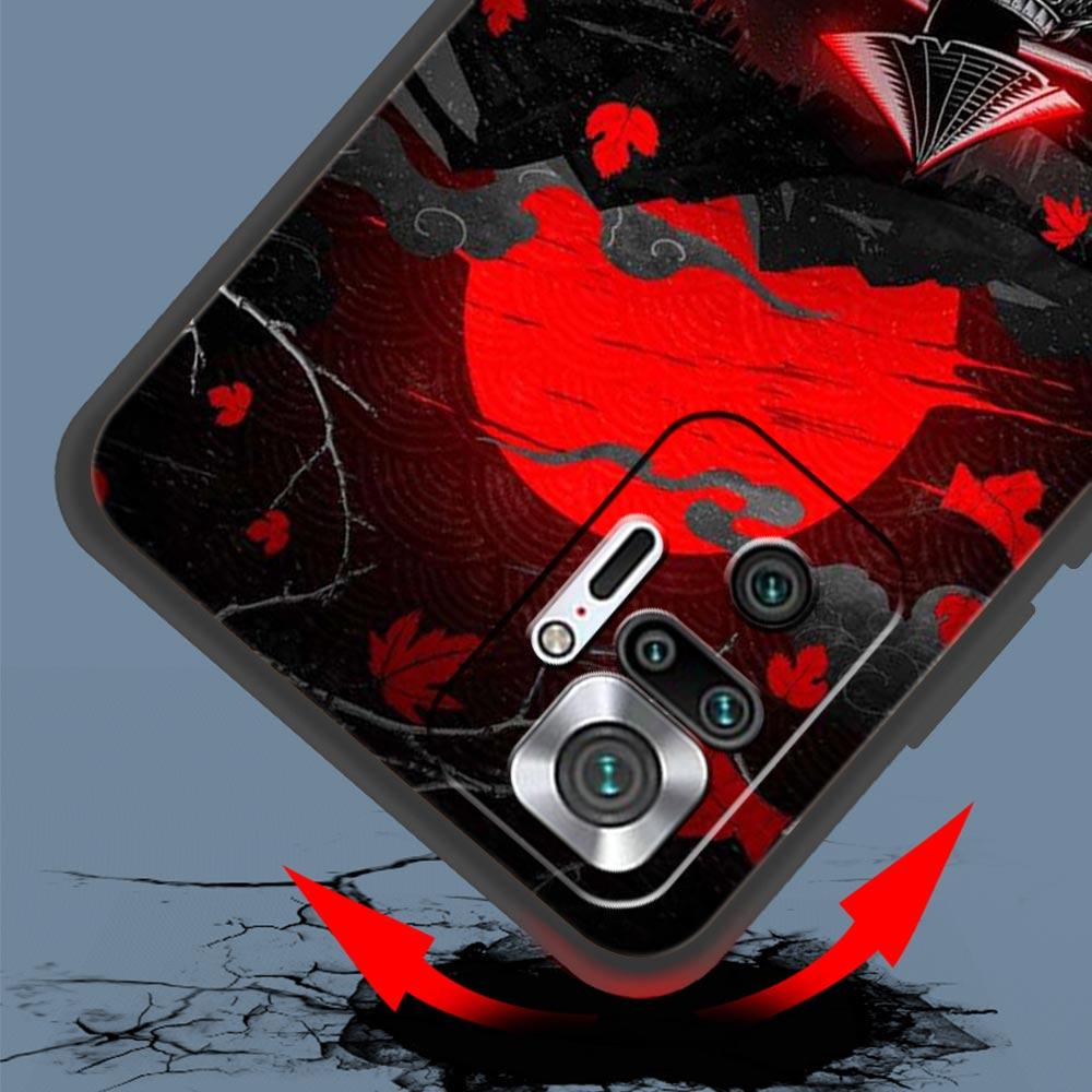 Japan Redsun Samurai Bushido For Xiaomi Redmi Note 12 Phone Case 10C 10 11 9 8 Pro Plus 9S 7 8T 9T 9A 8A 9C K50 K40 Gaming Cover