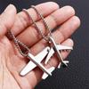 Stål Hiphop Punk För Kvinnor Hals Smycke Flygplan Man Kedja Halsband Koreansk Nyckelben Choker