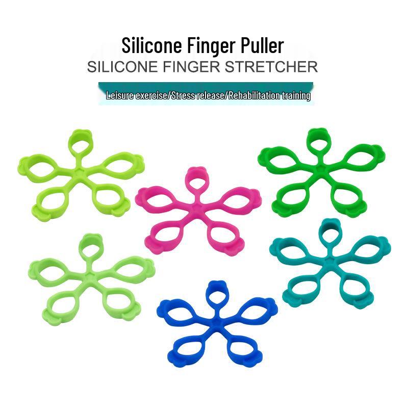 Flower Shape Silicone Resistance Band Hand Trainer