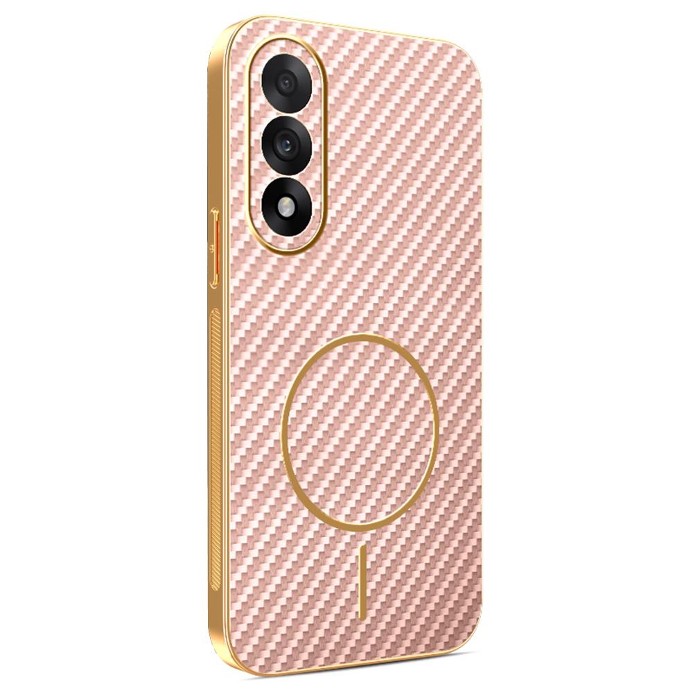 For OnePlus Ace 5 Ultra 5G/Nord 5 5G Phone Case Carbon Fiber Textured Electroplated TPU Back Cover