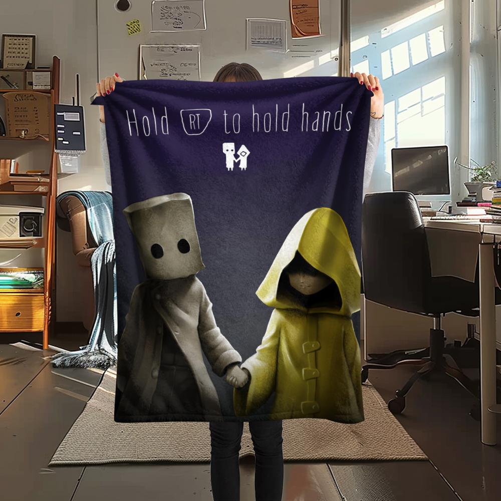 Little Nightmares Print Flannel Blanket, High quality Comfortable for All Seasons, Home Decor, Warmth and Comfort, Perfect for Christmas Gifts68
