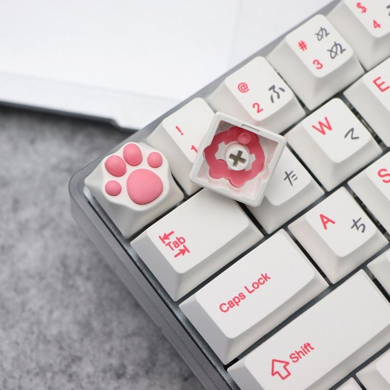 Kitty Paws CatPaw Handmade Customizeds Silicone Keycap for Switches Mechanical Keyboards