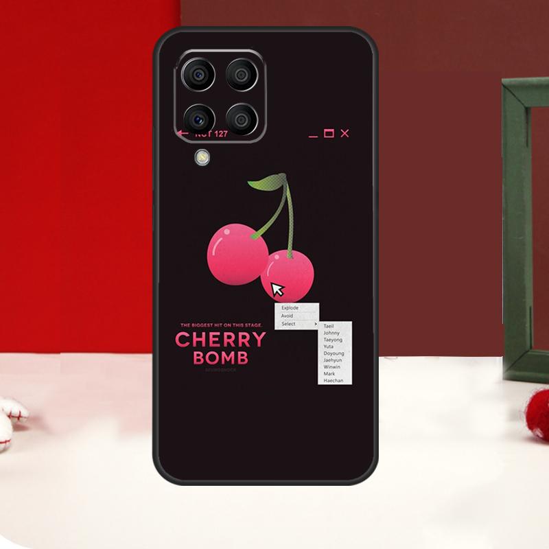 Cherry Pattern Case For Samsung Galaxy M14 M34 M54 M13 M53 M56 M52 M32 M16 M11 M21 M31 M35 M12 M15 M36 M55
