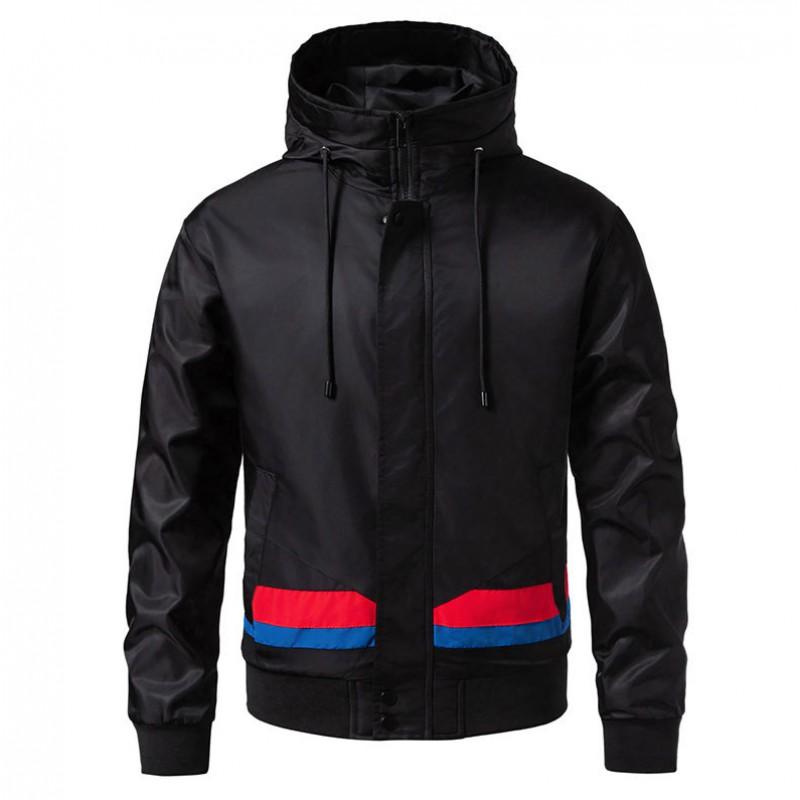 Mens Youth Waterproof Windproof Cargo Hooded Jacket Trendy Japanese Style Outdoor Coat