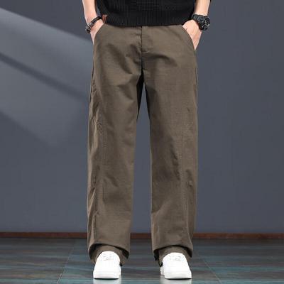 Jie Lei Nuo Men's American Style Loose Straight-Leg Casual Outdoor Pants