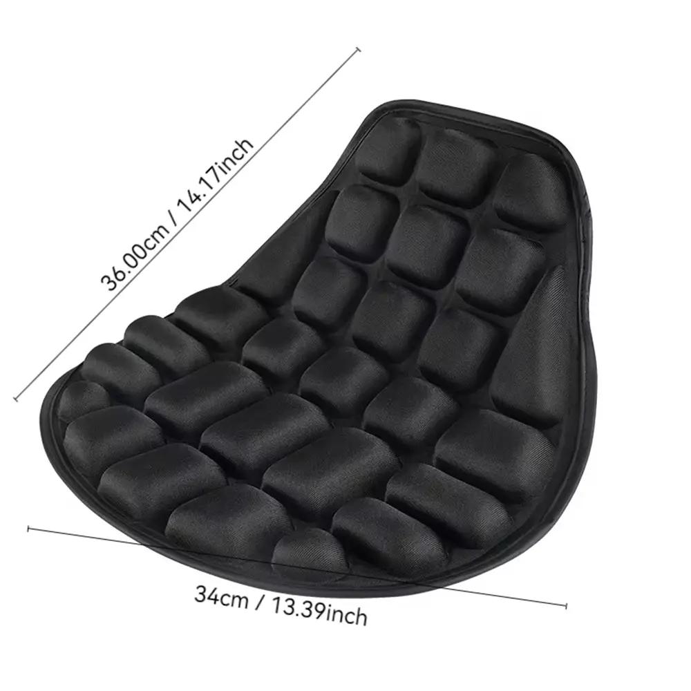 Motorcycle Seat Cushion Black Foam Soft Comfortable Breathable Seat Covers Mats Motorcycles Electric Bike Accessories