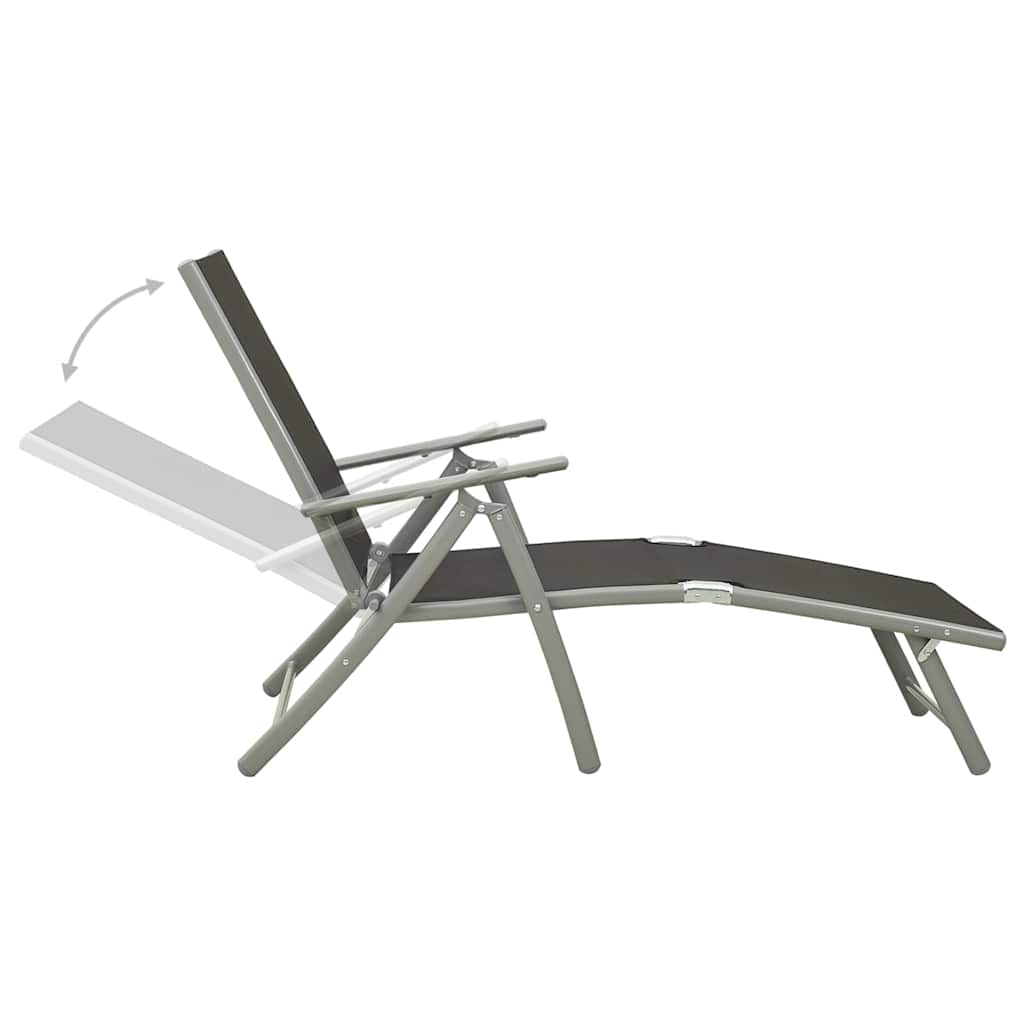 vidaXL 9-tlg. Garten-Lounge-Set Schwarz und Silbern