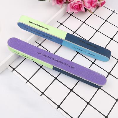 1 Pieza Lima de Uñas de Impresión Creativa Lija Lija Lima de Pulido de Seis Lados Herramienta para Uñas