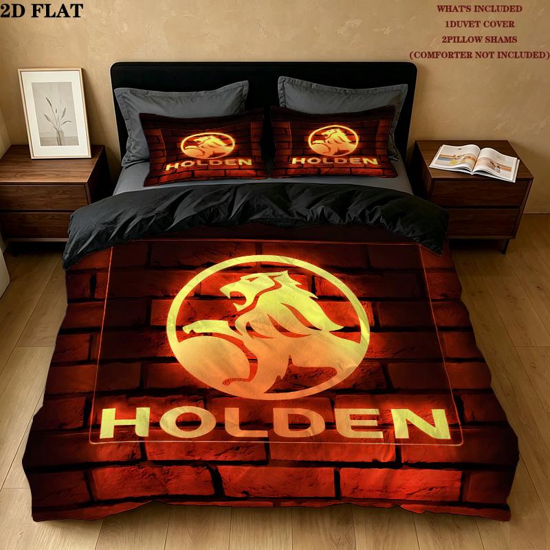 Holden Pattern Bedding Quilt Set Quilt Cover Pillowcase Home Birthday Gift(1 * duvet cover + 2 * pillowcase, without core)