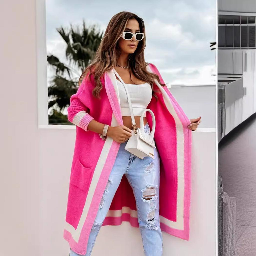 Thick Hooded Cardigan Knit Sweater Women Spring Autumn Winter Sweater Knitted Maxi Soft Loose Coat Long Jacket Cardigan Jumpers