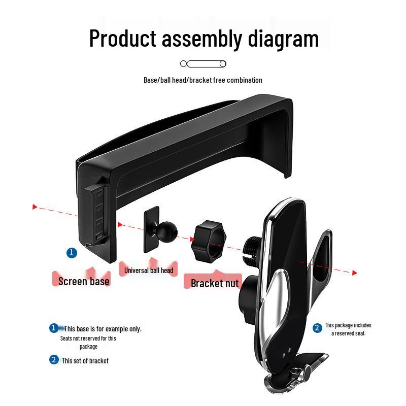 Compatible with Skyworth ME5 (2021-2022), this car phone holder features navigation, fast charging, and wireless charging.