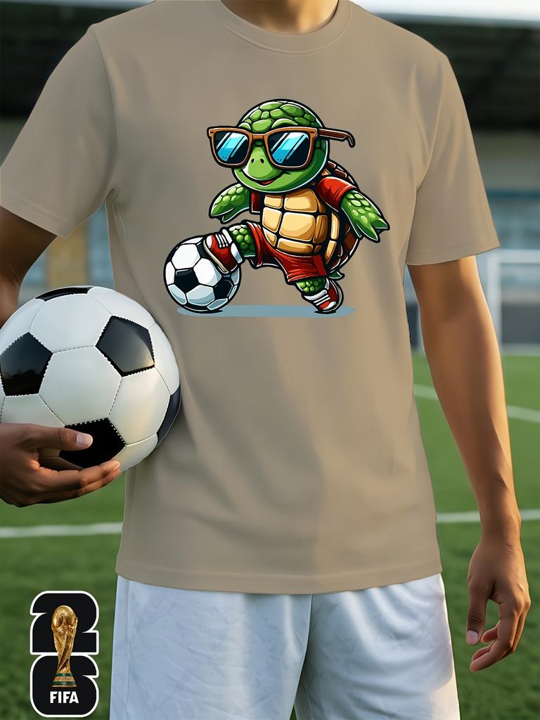 Men's Home Clothing Top [FIFA  Authorization] . 2026  Men's and Women's T-shirt,  Pattern Print, Trendy and Fashionable, Suitable for Beach Parties,