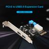 Expansion Card PCI Express to USB 3.0 Hub Adapter Express Card 20pin Connector PCIE HUB Adapter Riser Card