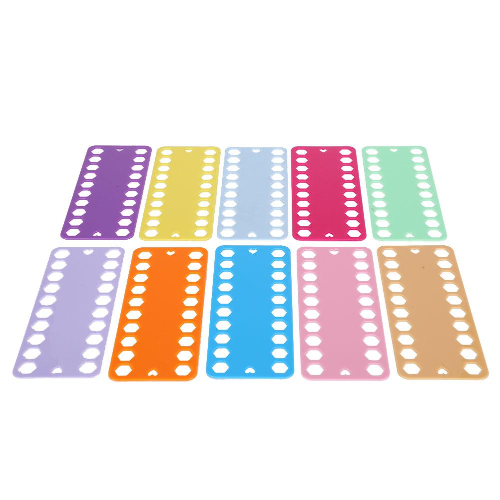 20Pcs Cross Stitch Threads Organizer 20 Holes Color Plastic Board Embroidery Accessories