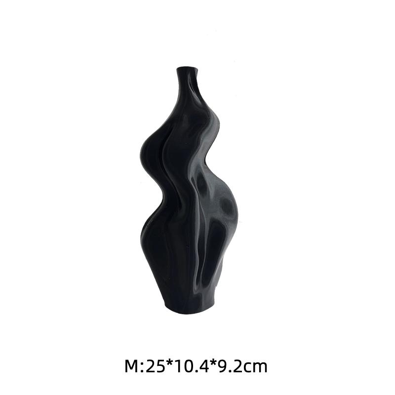 Modern Flower Vase 3D Printed Flower Vase Boho Unique Flower Vase St Patrick's Day Easter Decor Aesthetic Room Wedding Party Déc