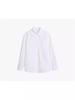 Women's Loose Cotton Linen Summer Sun Protection Shirt - White, Long Sleeve Cardigan