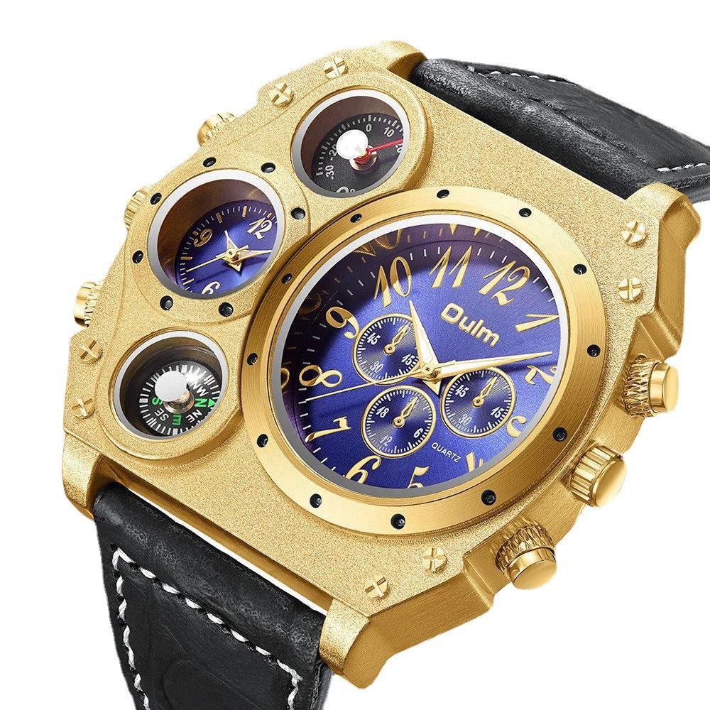 

Мужские спортивные часы с большим циферблатом – повседневные кварцевые наручные часы