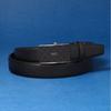 Black Dd Pattern Matte Buckle Cowhide Automatic Belt