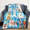 1pc Dogs Pets Blanket, Lightweight Flannel Throw Blanket for Sofa, Bed, Travel, Camping, Living Room, Office, Couch013