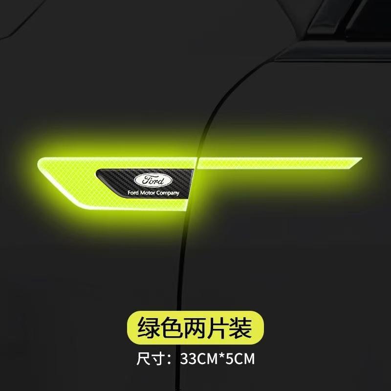 Car Reflective Warning Sticker Safety Decal For Ford Focus j204 Fiesta Mustang Ranger Kuga Explorer Escape EcoSport Puma F150 etcj