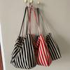 Stylish Striped Canvas - Roomy And Adaptable - Perfect for The Office, Classes, Or a Day Trip.