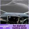 Fit for Toyota Alphard Vellfire 30 AH30 2015-2020 RHD Accessories Dashmat Dashboard Cover Pad DashMat Sunshade Protective Carpet