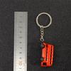 Exquisite Creative Red Bus Model Key Holder Key Ring Souvenir Key Chain