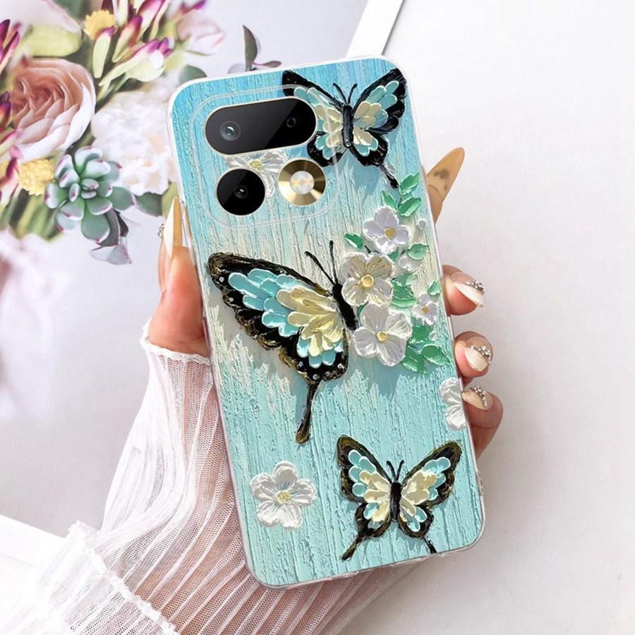 For Realme 16 Pro Case Flowers Butterfly Painted Cover Soft Silicone Casing For Realme16 16Pro 16 Pro+ Plus Phone Case