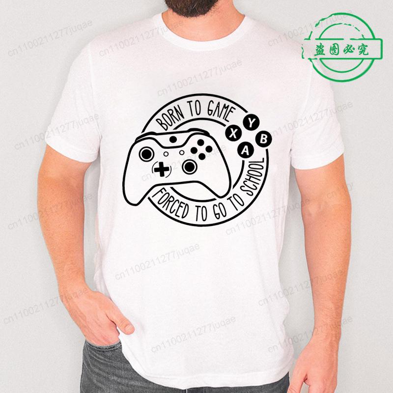 Mens Game Controller Graphic Short Sleeve TShirt Breathable Gamer Gaming Printed Tops Tee for Women Summer Casual Sportswear