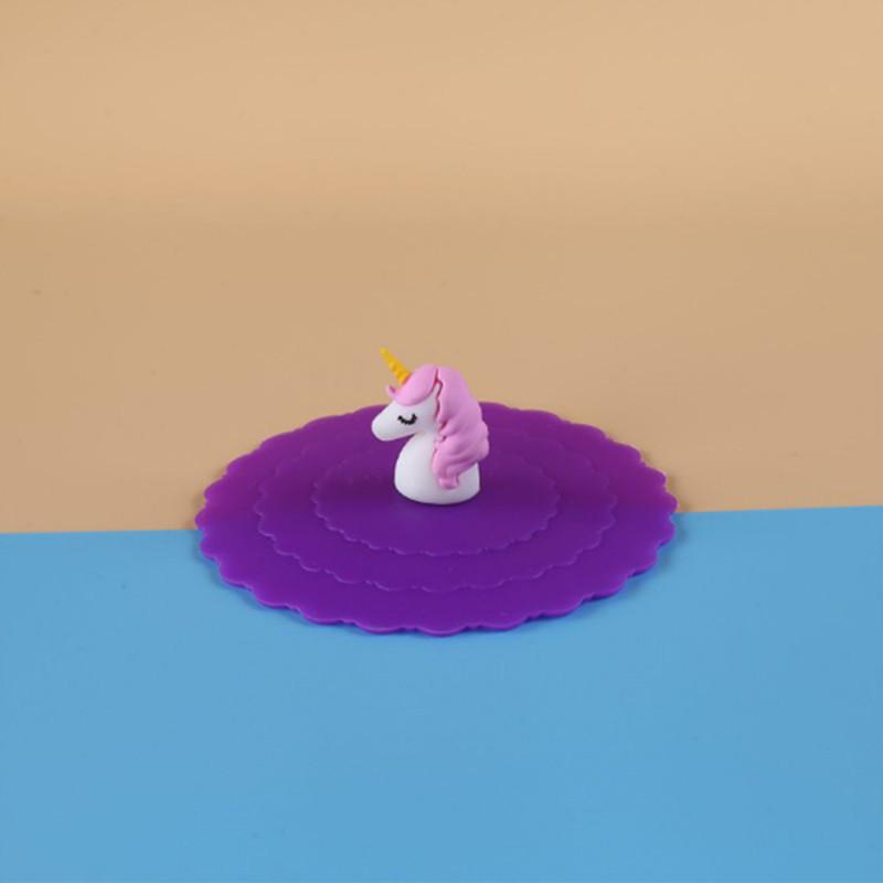 Silicone Universal Wave-shaped Cup Lid Soft Cover Dust-proof Food-grade Mug Daily Student Supplies