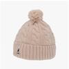 Kangol K4460sm Light Pink Cable Knit Pom Pom Beanie