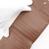 LOUIS VUITTON Porto Monevier Cartes Crdit Bi-Fold Wallet M61652 Double Sided Brown Monogram canvas unisex Used