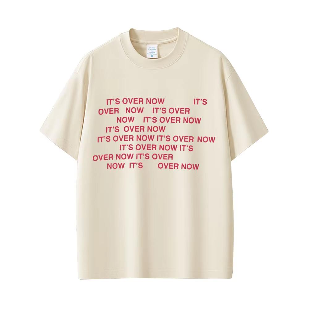 Everything I Wanted Its Over Now Merch Tshirt Men Women 2026 Fashion Pop Music T Shirts Male Casual Short Sleeve Top
