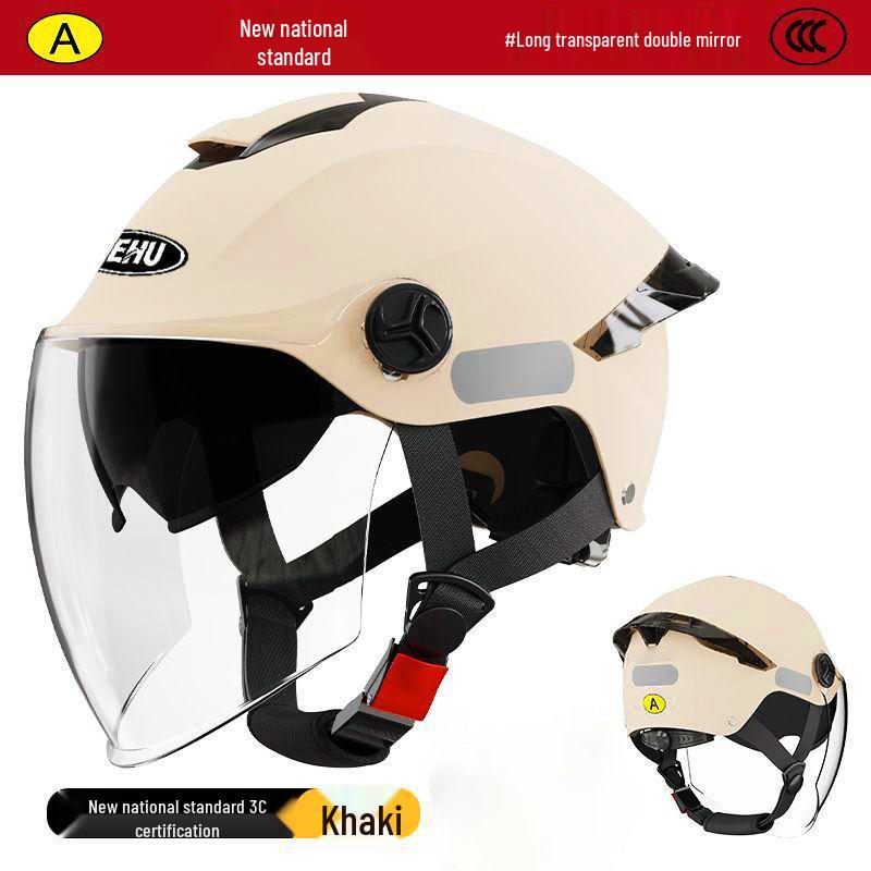 3C Certified Electric Vehicle Helmet, All-Season Half Helmet for Men and Women