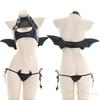 Succubus Malý ďábel Sexy Cosplay Rohy Křídla Sada Kostým Oblečení Ďábel Malý ďábel Ďábel Upír Démon Čarodějnice Bondáž Halloweenský kostým Erotický Sex