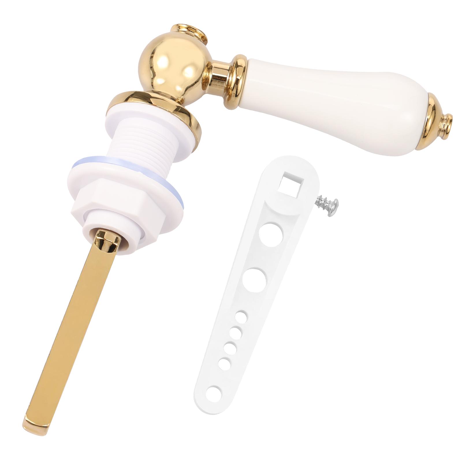 

Замена ручки слива унитаза Золотая Викторианская Белая Ручка рычага сливного бачка унитаза Замена рычага слива бачка унитаза белый