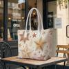 Boho Star Pattern Tote Bag Casual Daily Use Portable Handbag for Women Trendy Lightweight Shoulder Bag for Shopping Outings