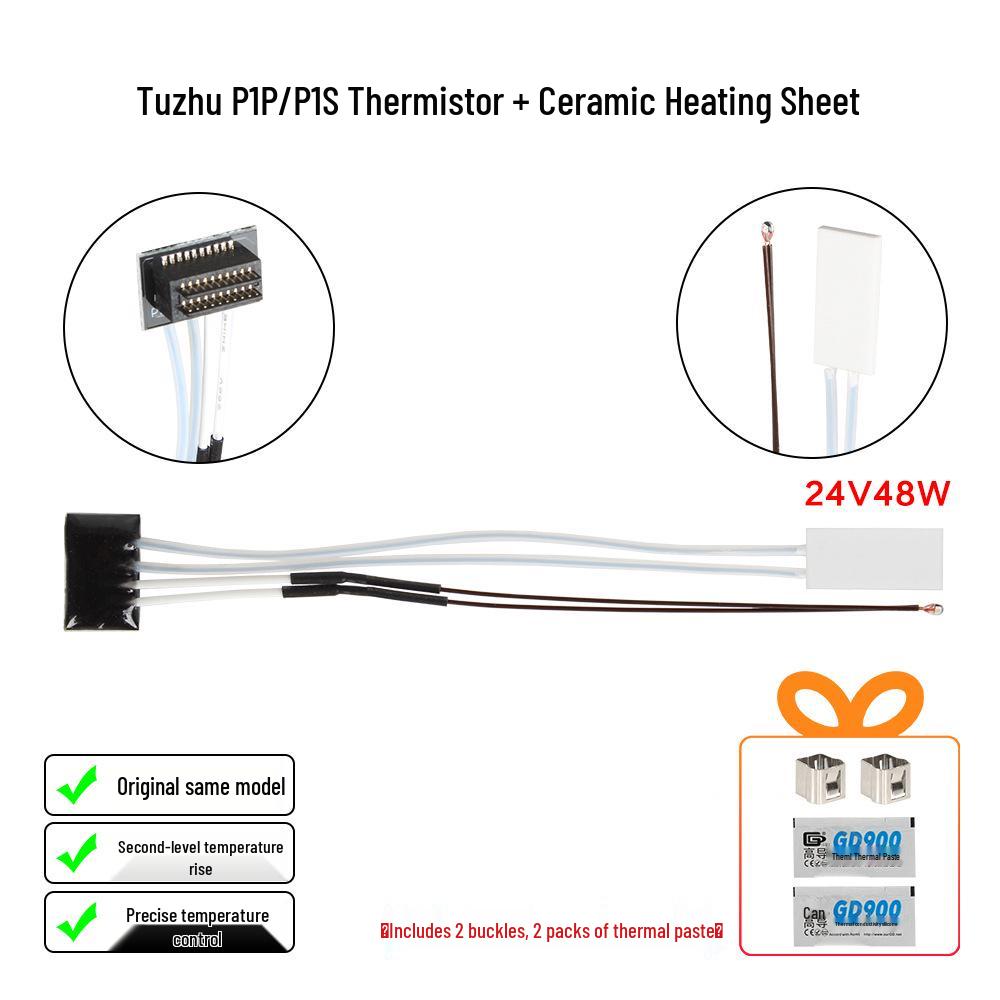 T-Rex X1 P1 3D Printer Hotend Assembly with Hardened Steel Nozzle and Ceramic Fan