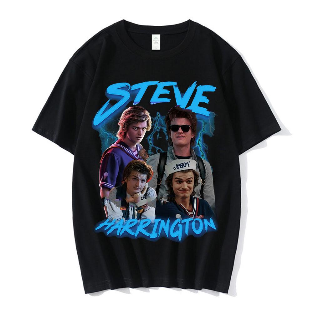 Steve Harrington T-shirts Women Graphics Print T-shirt Unisex Short Sleeve Oversize Pure Cotton T Shirt Harajuku Streetwear Tops