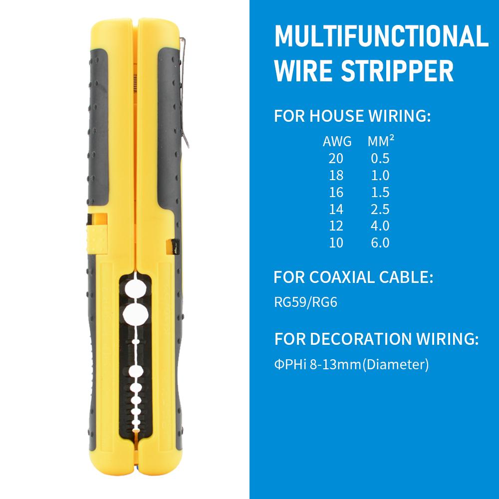Portable Wire Stripper SK5 Blade Coaxial Cable RG59 RG6 Multifunctional Stripping Cutter Pliers Handle Tool Hardware Tool