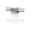 Curtain Drapery Metal Hanging Rings With Plastic Hooks For Curtains And Rods
