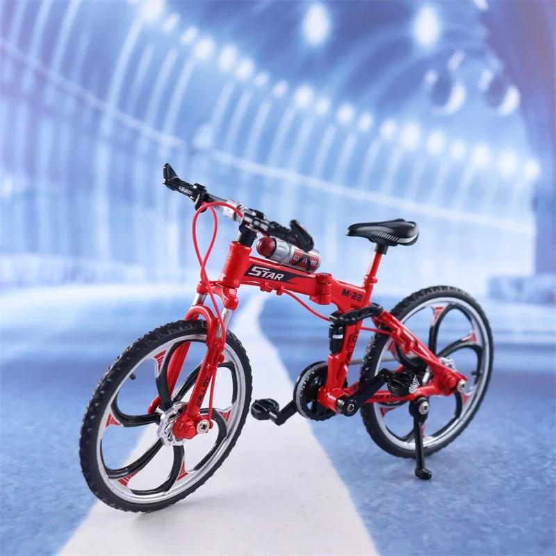 1:10 Mini Model Alloy Bicycle Toy Finger Mountain Bike Pocket Diecast Simulation Metal Racing Funny kids Toys For Children