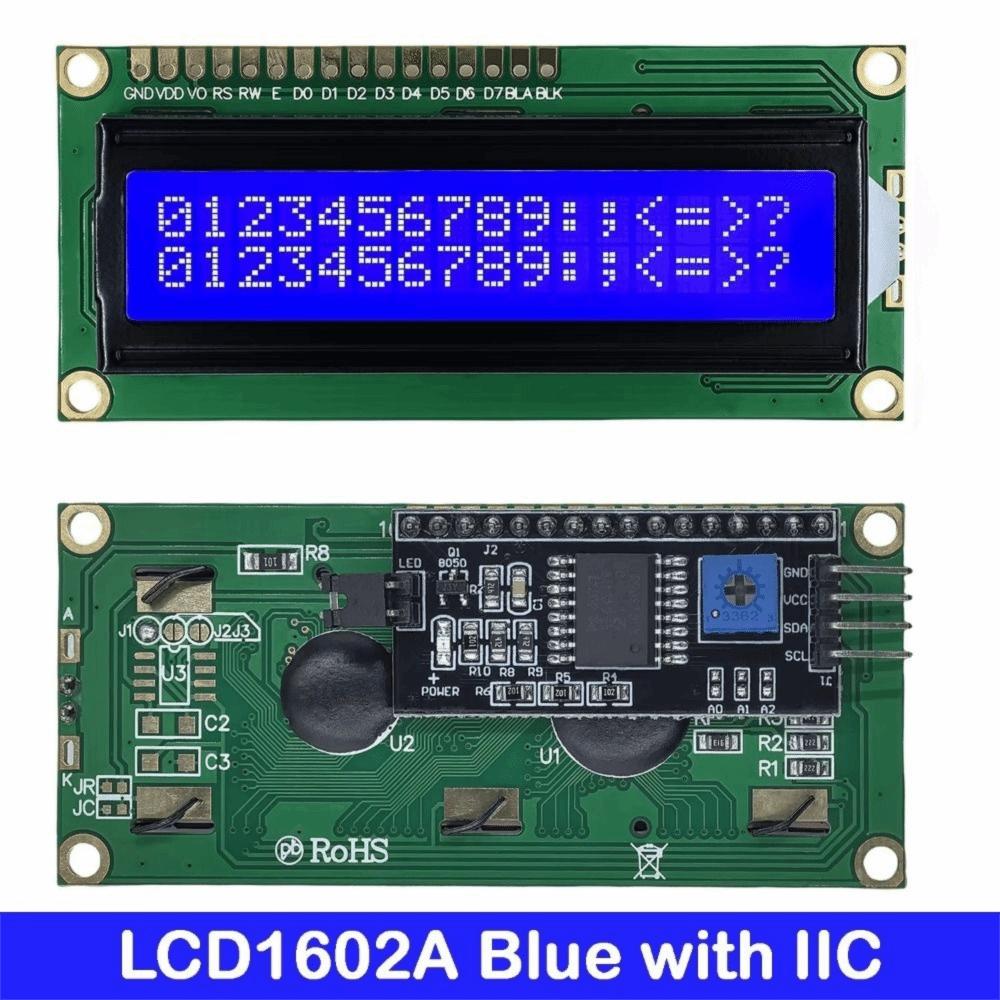 5V Operation IIC LCD Display Yellow Green Screen PCF8574 Interface I2C Adapter Electronic Projects