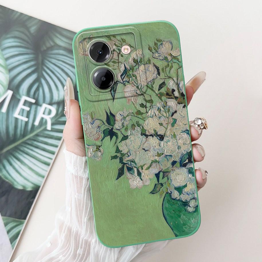 For Xiaomi Poco M7 Pro 5G Case Popular Flower Rabbit Duck Soft Liquid Silicone Cover For Xiaomi Poco M7Pro Capa 2409FPCC4G Coque