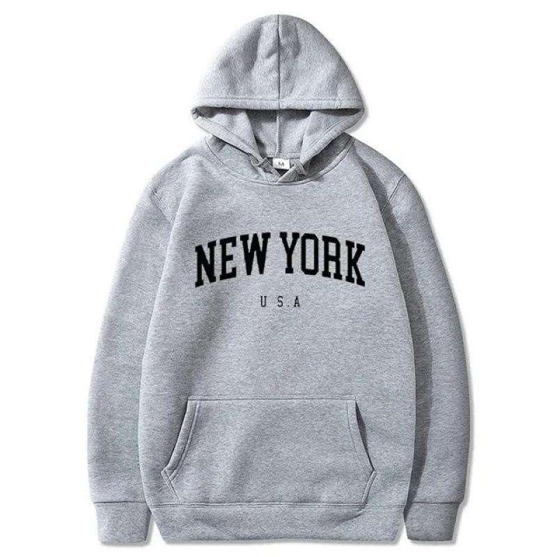 Men Women New York U.S.A City Hoodies Fashion Le