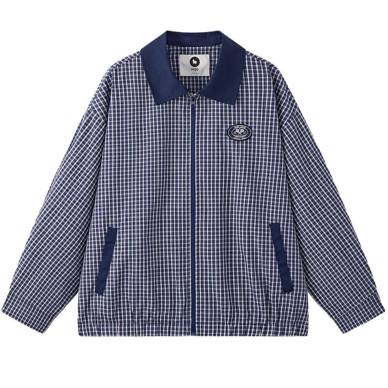 MQD Boy s Academy Style Plaid Lapel Jacket 110