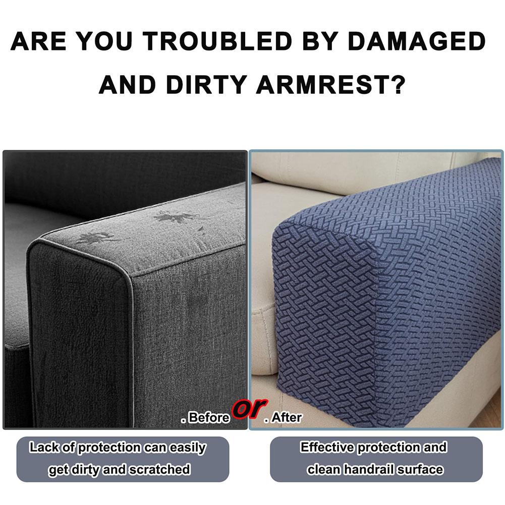 Furniture Protector Washable Armchair Slipcovers Checkered Pattern Armrests Chair Covers Suitable for Chairs and Sofas