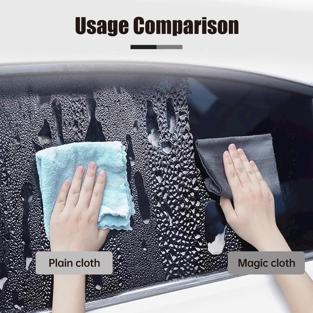 Thickened Magic Cleaning Cloth, 2025 Upgraded Reusable Window Cleaning Cloth Set, Using Trace-free Microfiber Cloth