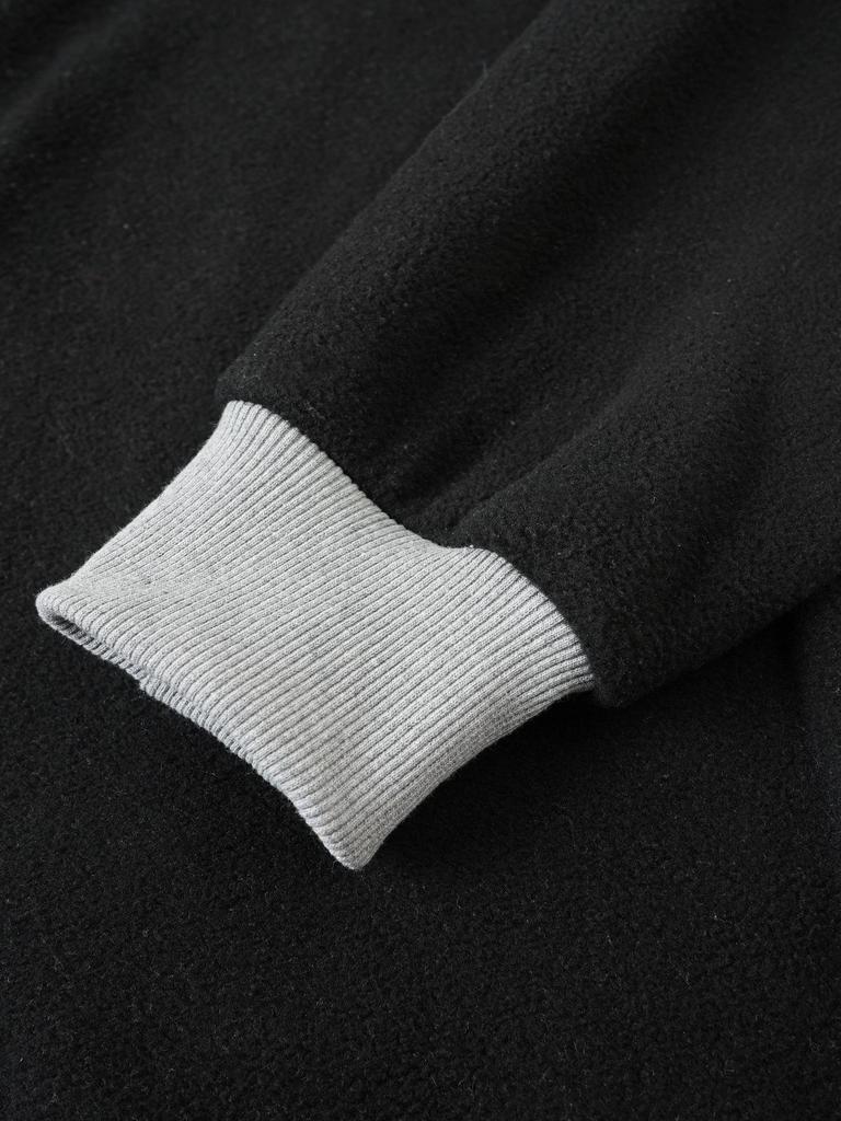 European & American Slim Fit Stand Collar Zipper Pullover for Men's Autumn & Winter Casual Wear