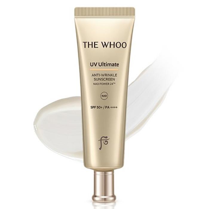 The Whoo UV Ultimate Anti-Wrinkle Sunscreen SPF50+ PA++++ – High Protection & Anti-Ageing Care, Korean